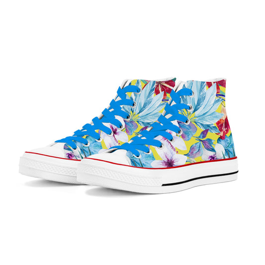 Light Hawaiian Womens Classic High Top Canvas Shoes