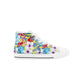 Light Hawaiian Kids High Top Canvas Shoes