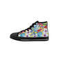 Light Hawaiian Kids High Top Canvas Shoes