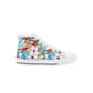 Light Hawaiian Kids High Top Canvas Shoes