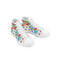 Light Hawaiian Kids High Top Canvas Shoes