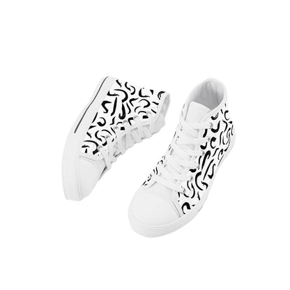 Kelly Kids High Top Canvas Shoes