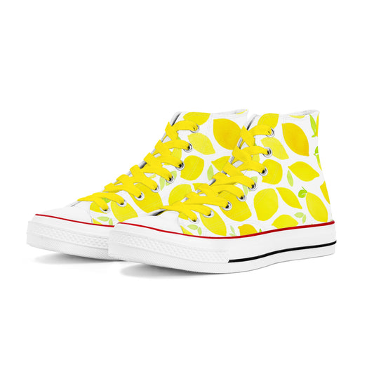 Lemonchelli Mens Classic High Top Canvas Shoes