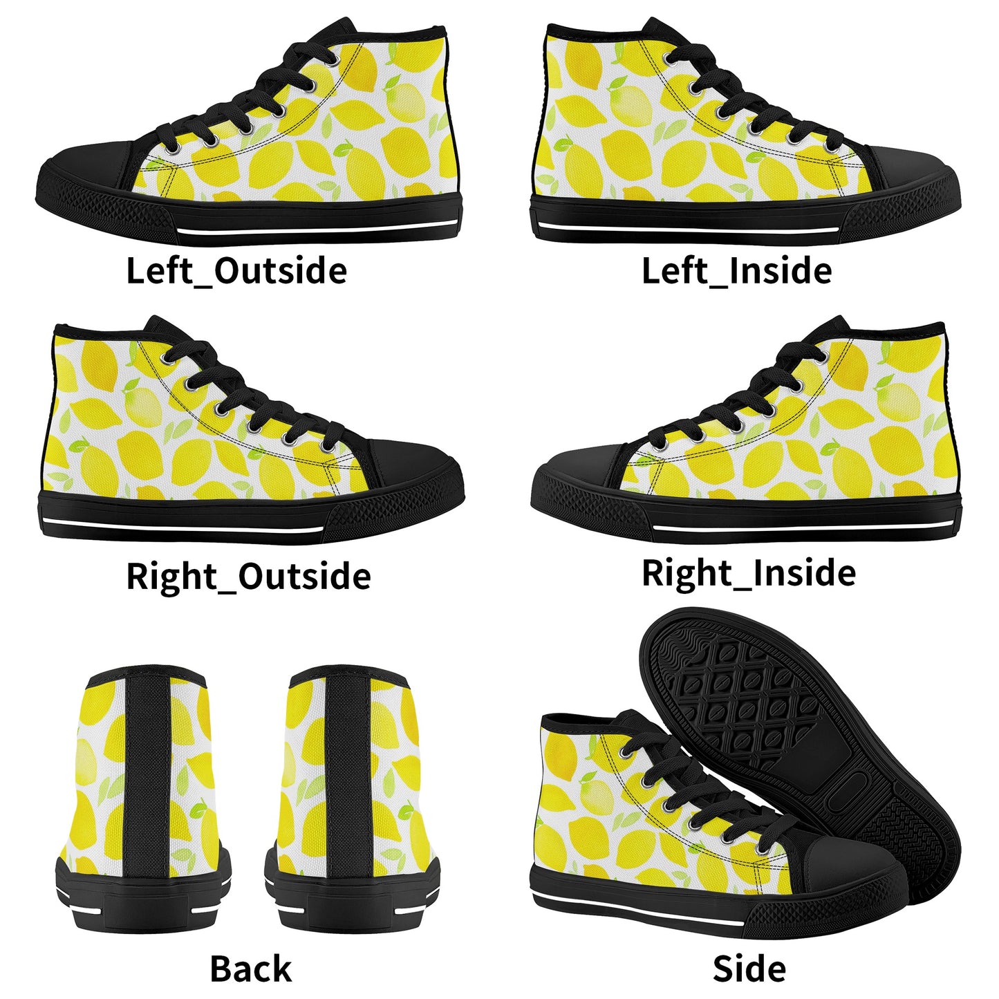 Lemonchelli Kids High Top Canvas Shoes