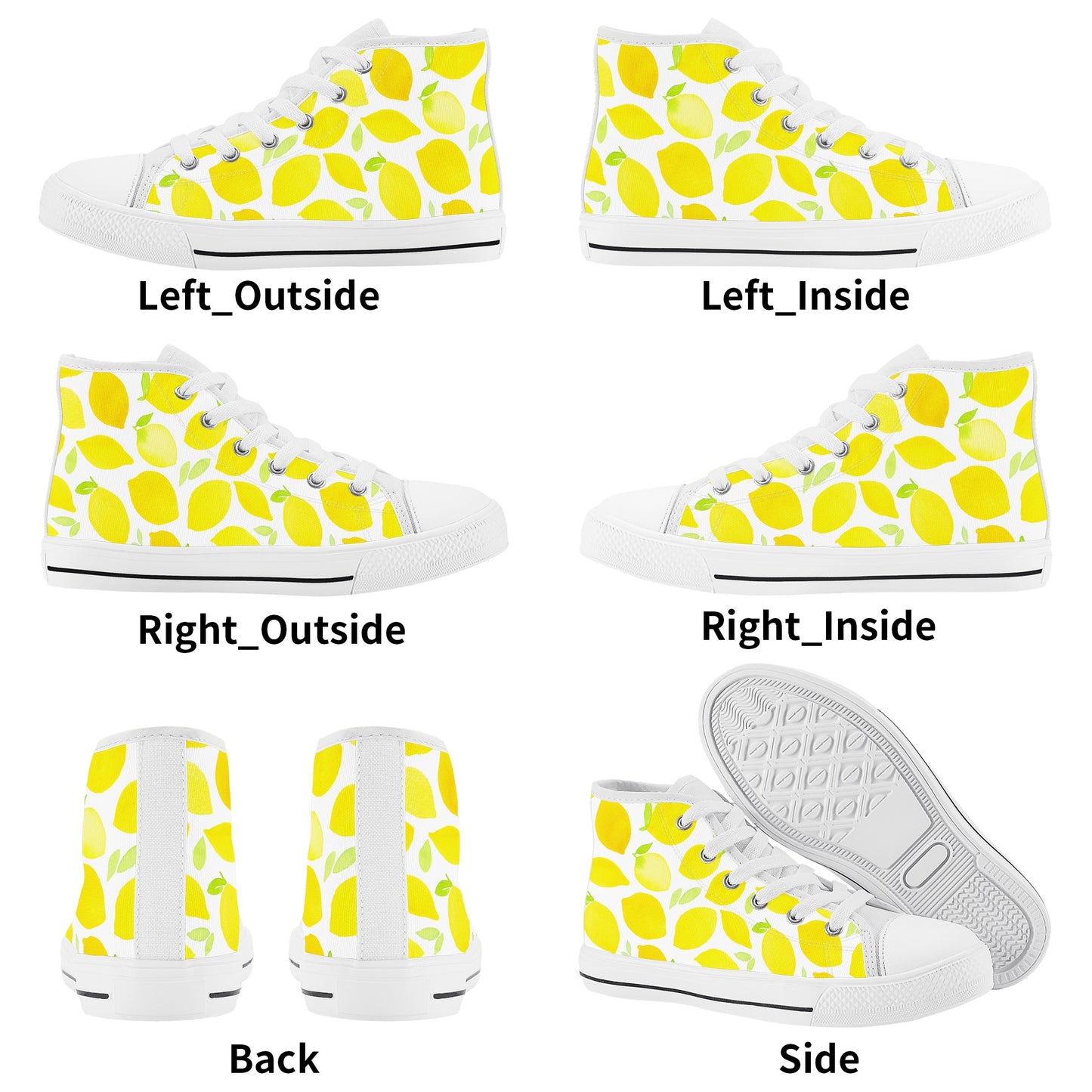 Lemonchelli Kids High Top Canvas Shoes