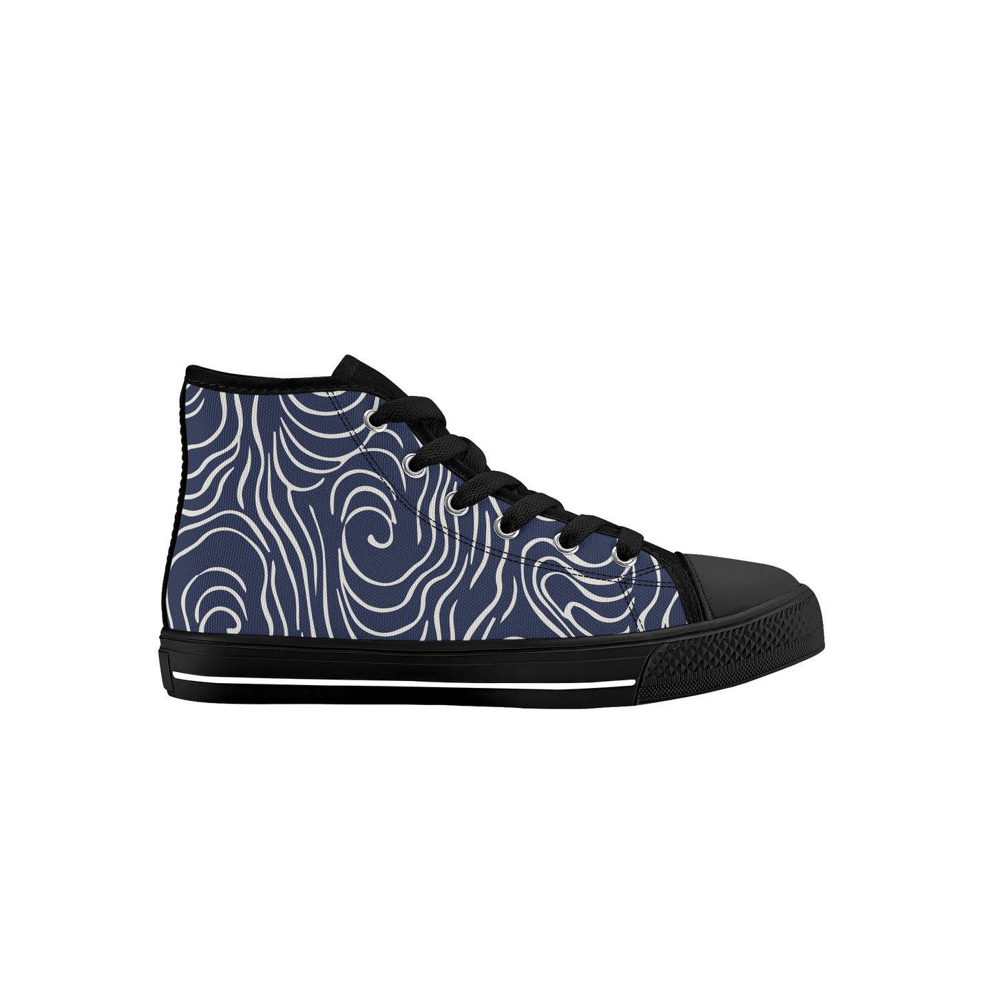 Blue Woody Kids High Top Canvas Shoes