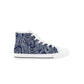 Blue Woody Kids High Top Canvas Shoes