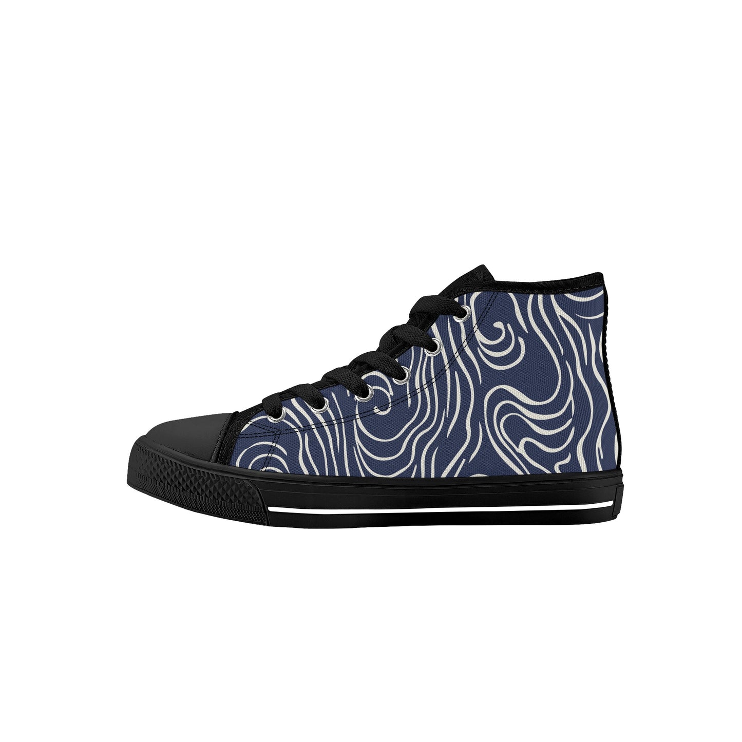 Blue Woody Kids High Top Canvas Shoes