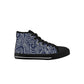 Blue Woody Kids High Top Canvas Shoes