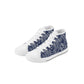 Blue Woody Kids High Top Canvas Shoes