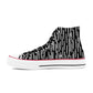 Black Rain Womens Classic High Top Canvas Shoes