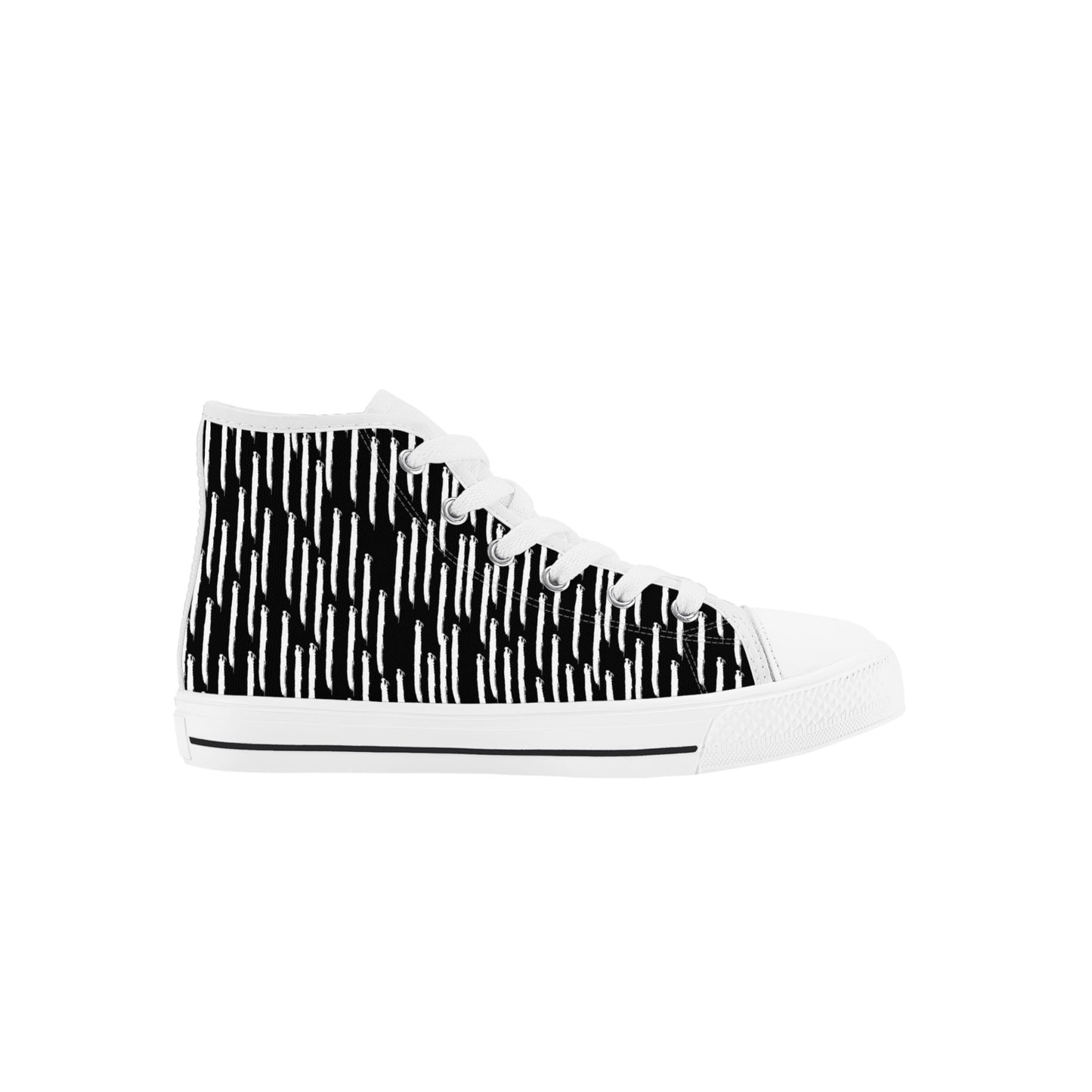 Black Rain Kids High Top Canvas Shoes