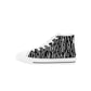 Black Rain Kids High Top Canvas Shoes