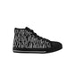 Black Rain Kids High Top Canvas Shoes