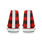 Red Flannel Mens Classic High Top Canvas Shoes