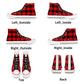 Red Flannel Mens Classic High Top Canvas Shoes