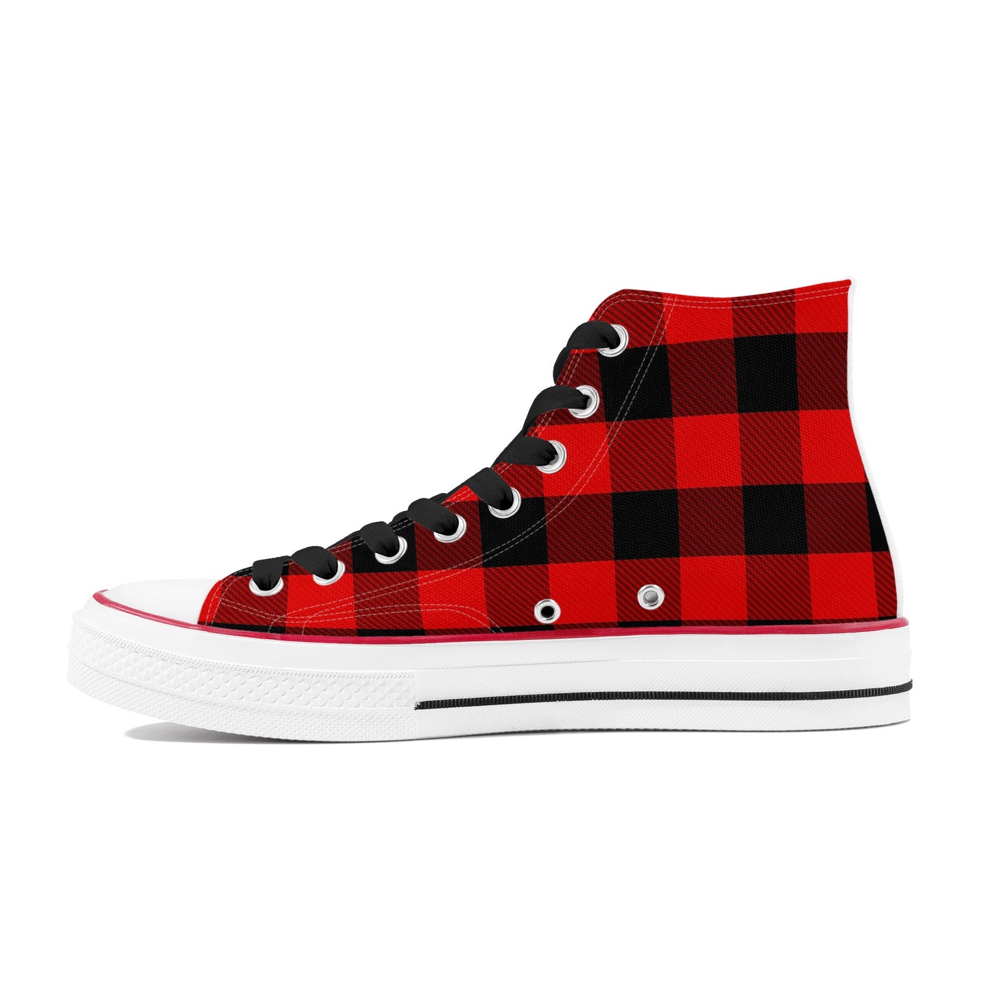 Red Flannel Womens Classic High Top Canvas Shoes