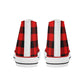 Red Flannel Womens Classic High Top Canvas Shoes