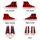 Red Flannel Womens Classic High Top Canvas Shoes