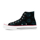 Space Face Mens Classic High Top Canvas Shoes