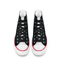 Space Face Mens Classic High Top Canvas Shoes