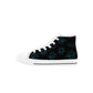 Space Face Kids High Top Canvas Shoes