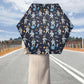 Astronaut Lightweight Auto Open & Close Umbrella Printing Outside