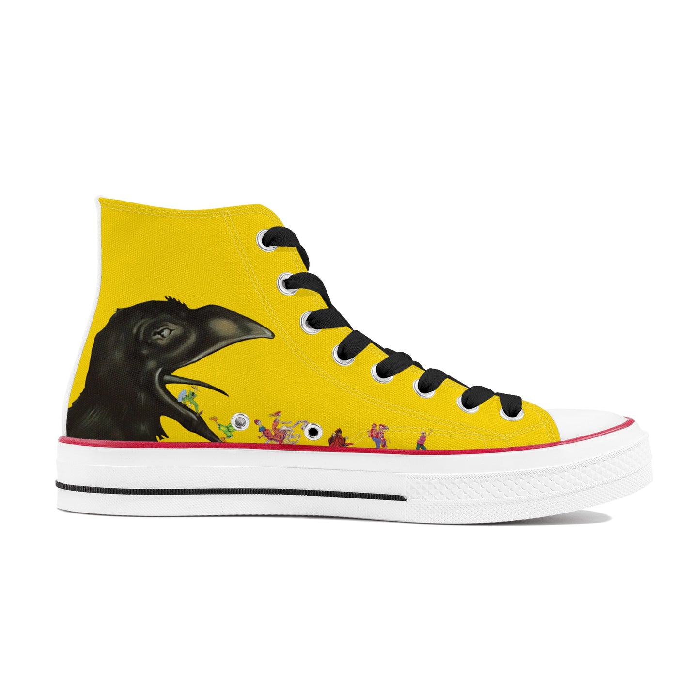 Grateful Crow Mens Classic High Top Canvas Shoes