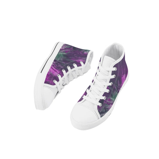 Ariel Kids Rubber High Top Canvas Shoes