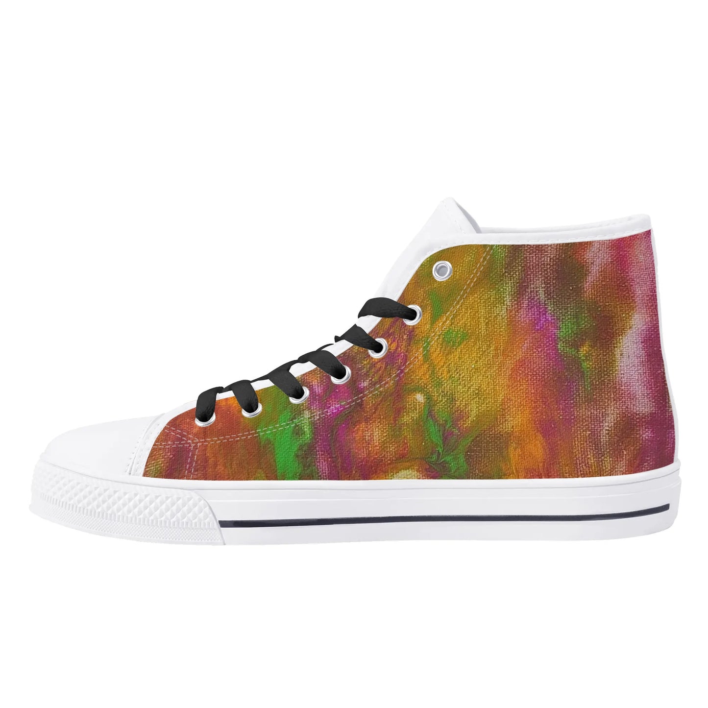 Aya Mens Rubber High Top Canvas Shoes