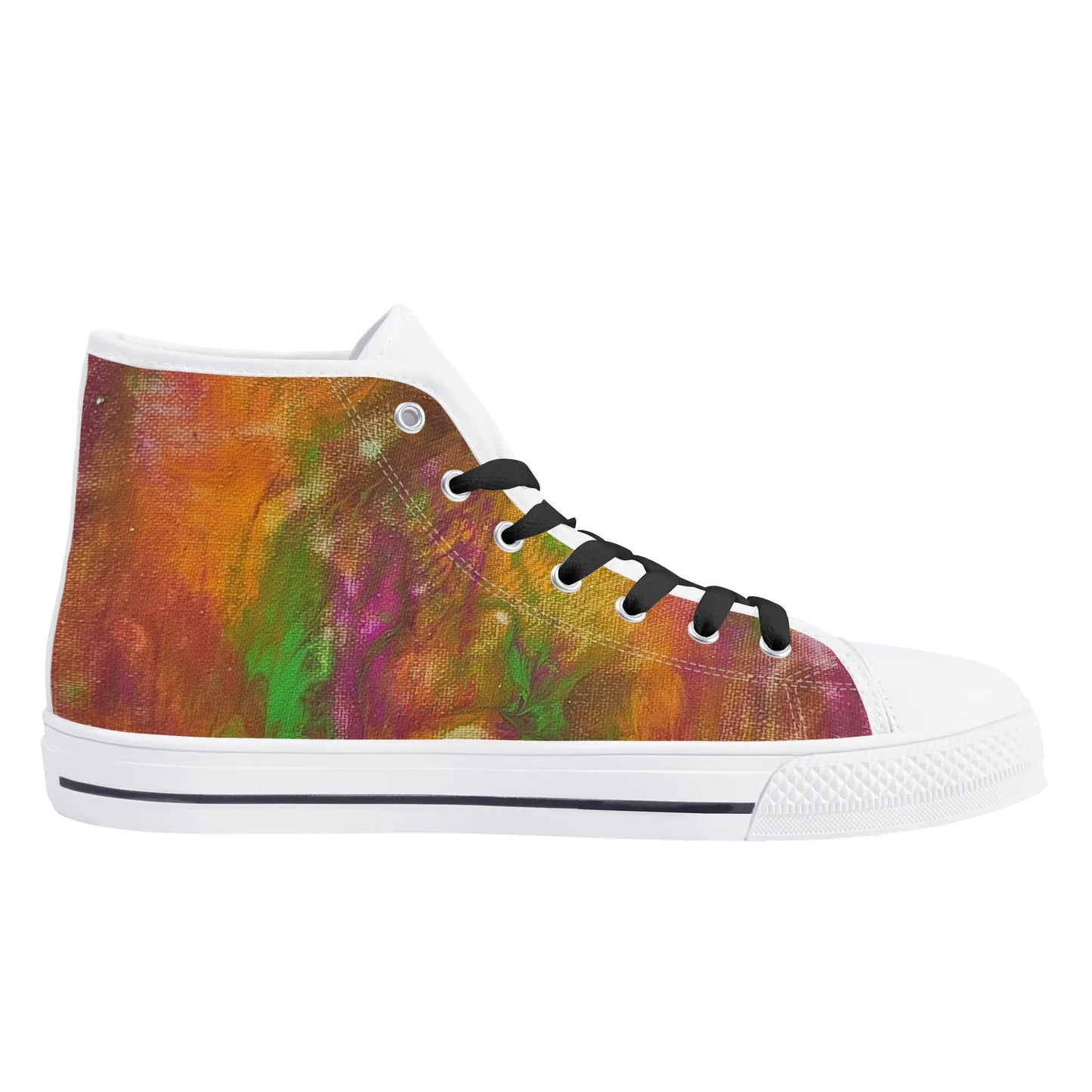 Aya Womens Rubber High Top Canvas Shoes