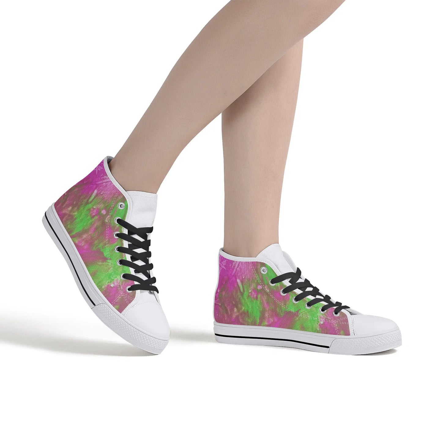 Hugo Womens Rubber High Top Canvas Shoes