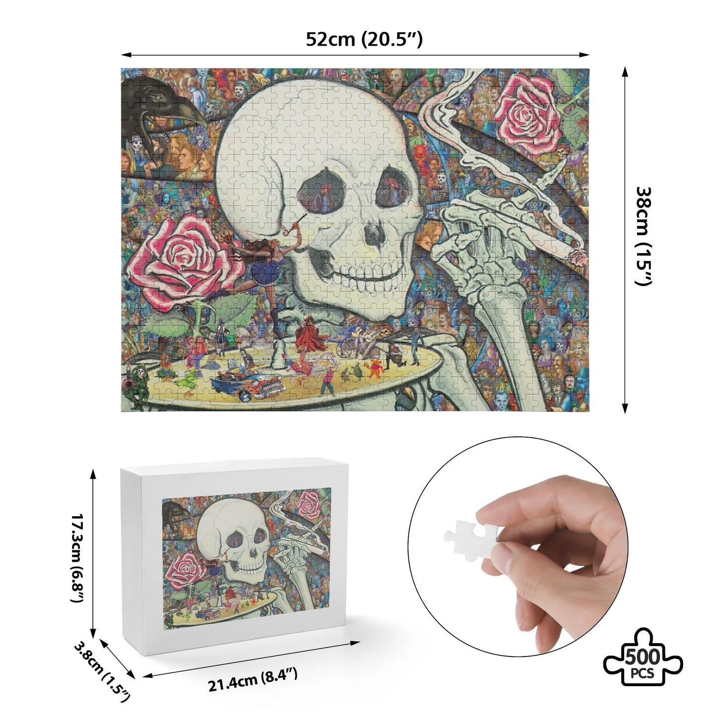 Deadhead Mashup Picture Jigsaw Puzzle (500 Pcs)