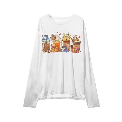 Pumpkin Spice Winnie The Pooh Adult Lightweight Sweatshirt