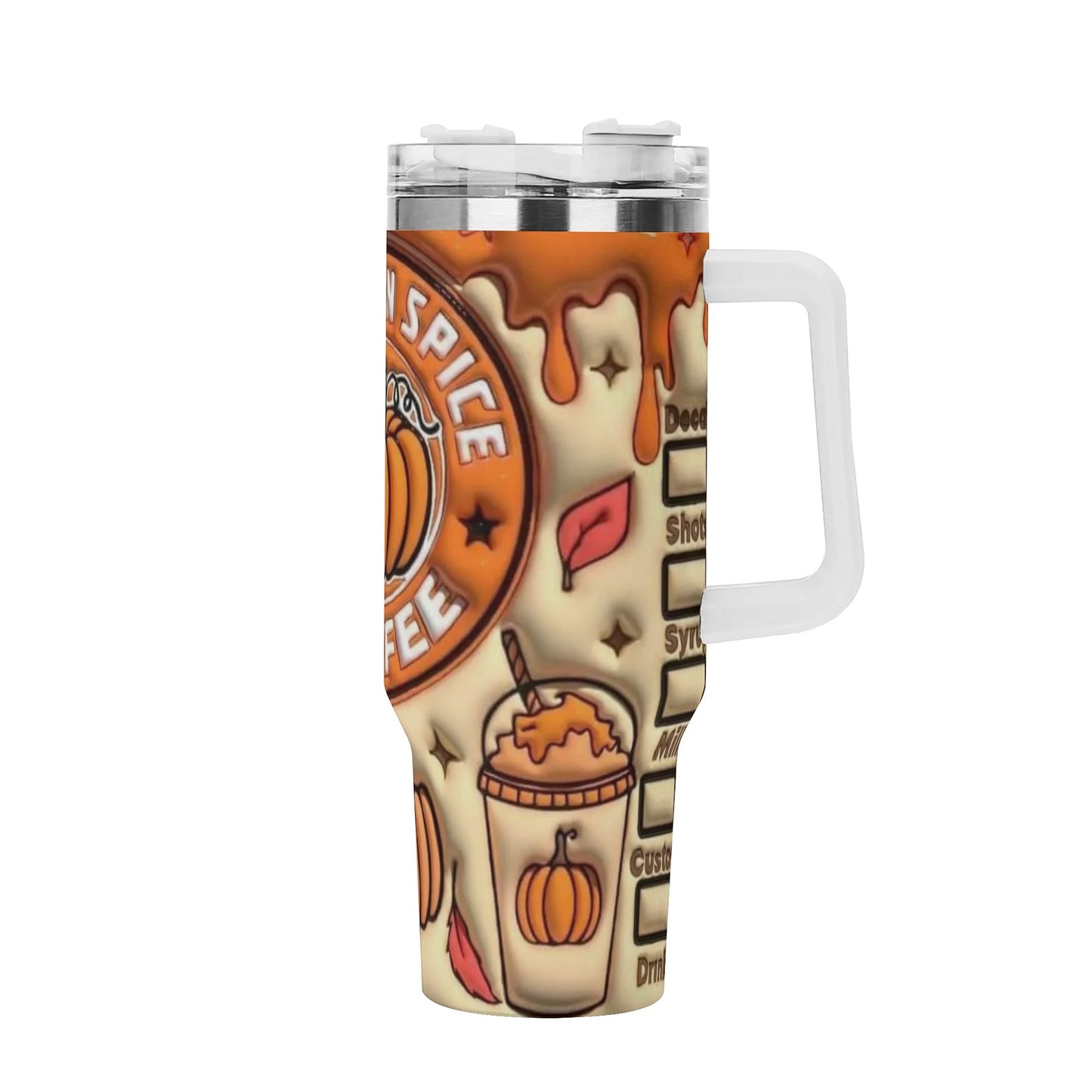 Pumpkin Pie Spice Coffee 40oz Stainless Steel Tumbler