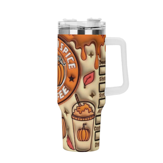 Pumpkin Pie Spice Coffee 40oz Stainless Steel Tumbler