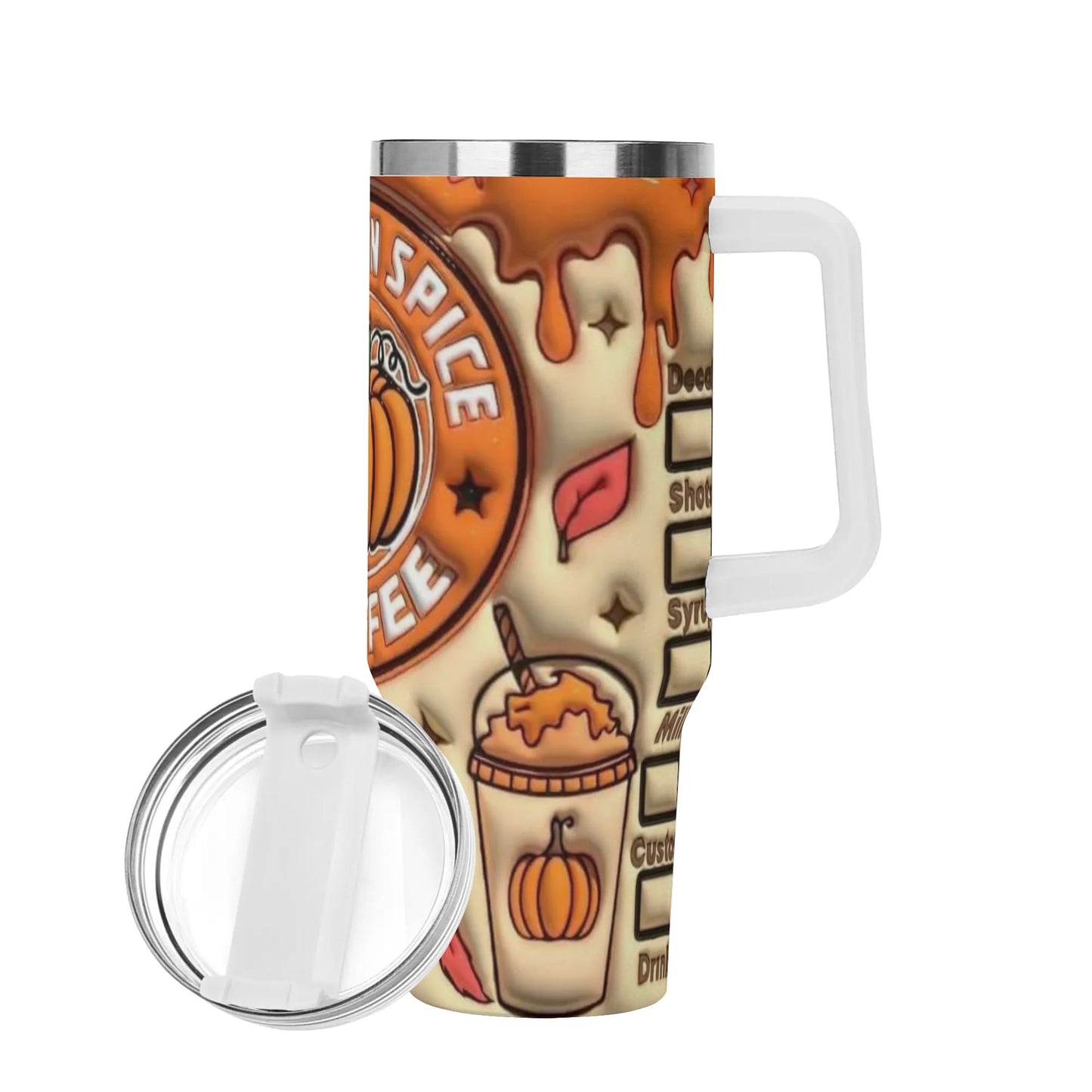 Pumpkin Pie Spice Coffee 40oz Stainless Steel Tumbler