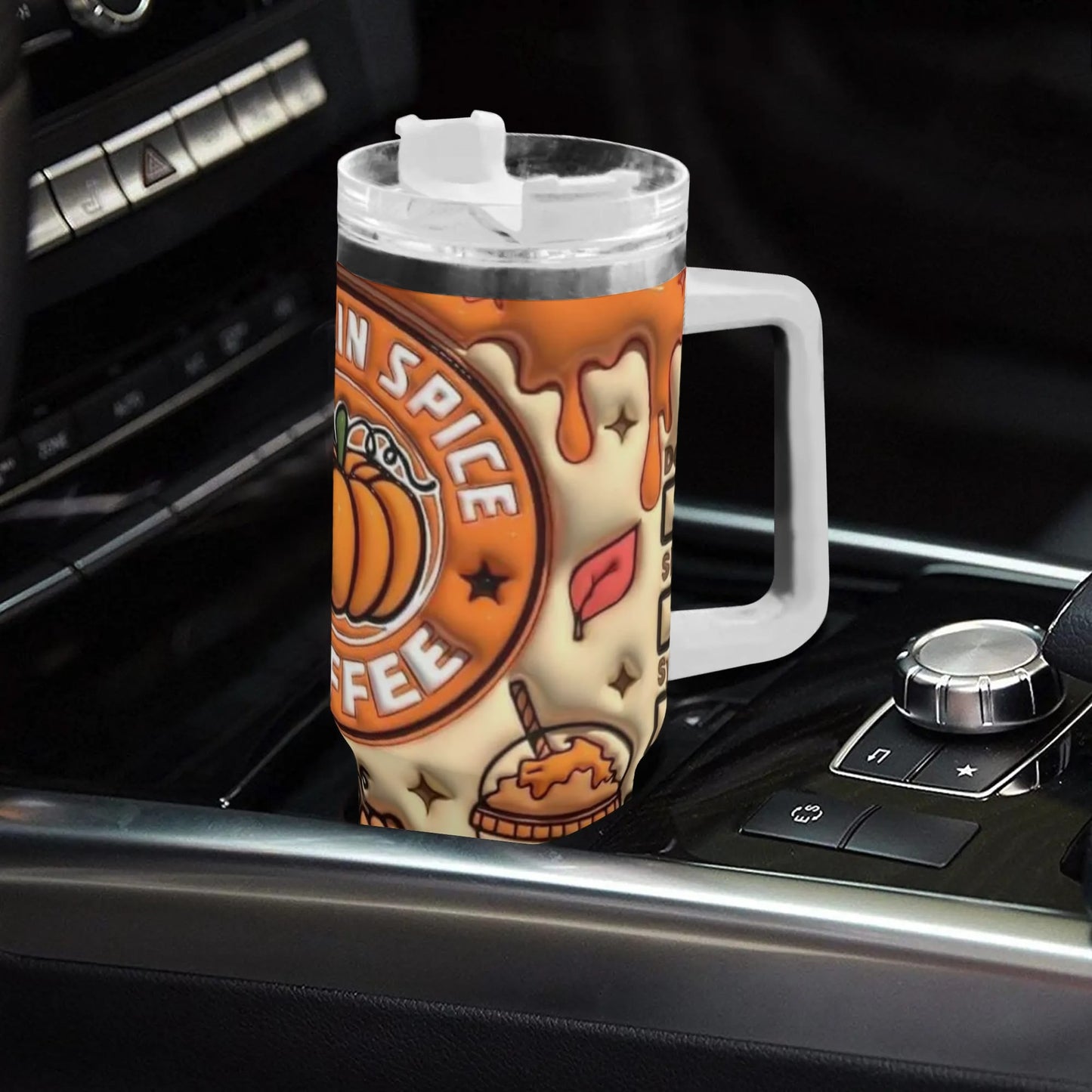 Pumpkin Pie Spice Coffee 40oz Stainless Steel Tumbler