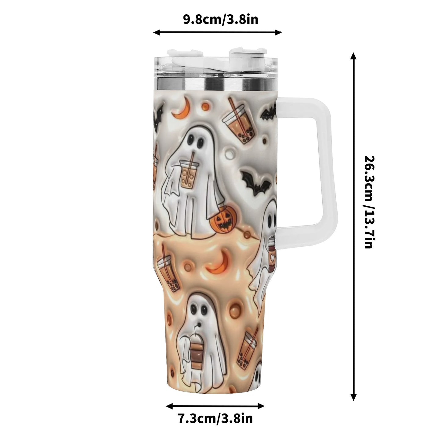 Coffee Ghost 40oz Stainless Steel Tumbler