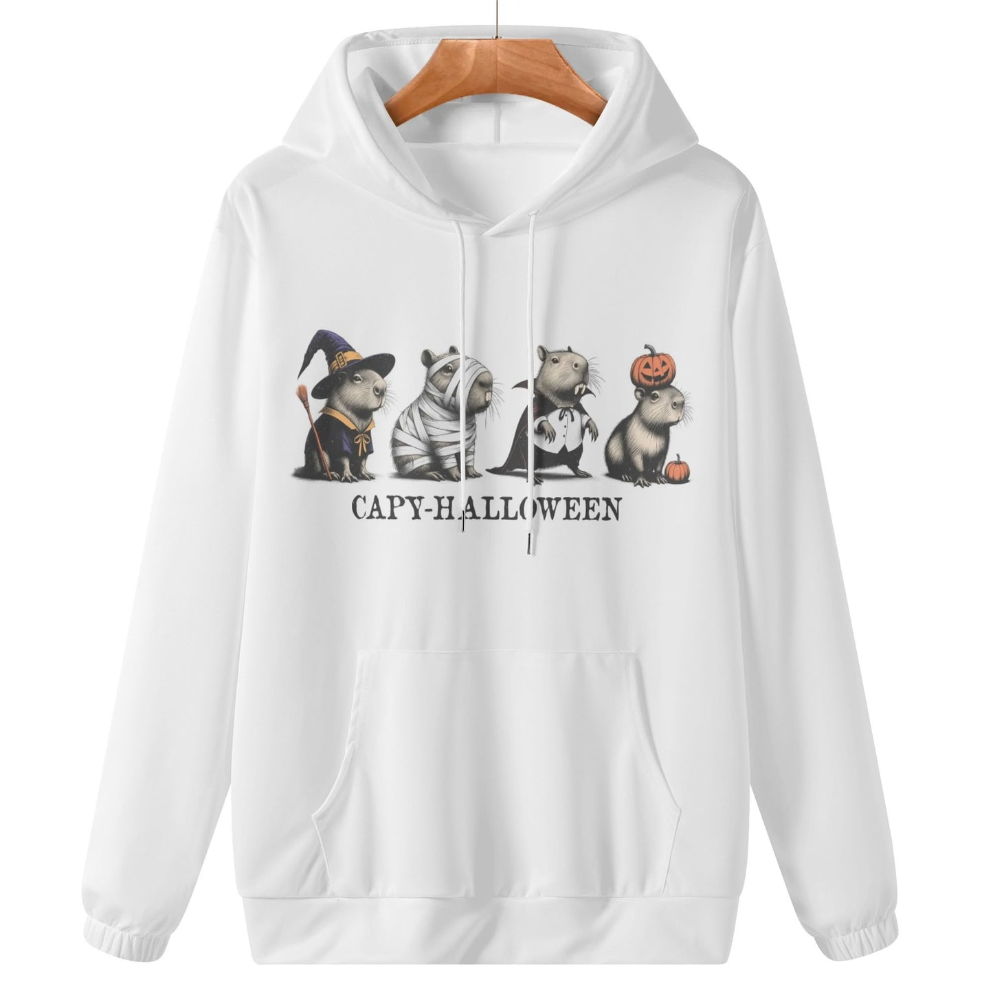 Capy Halloween Womens Lightweight Hoodie