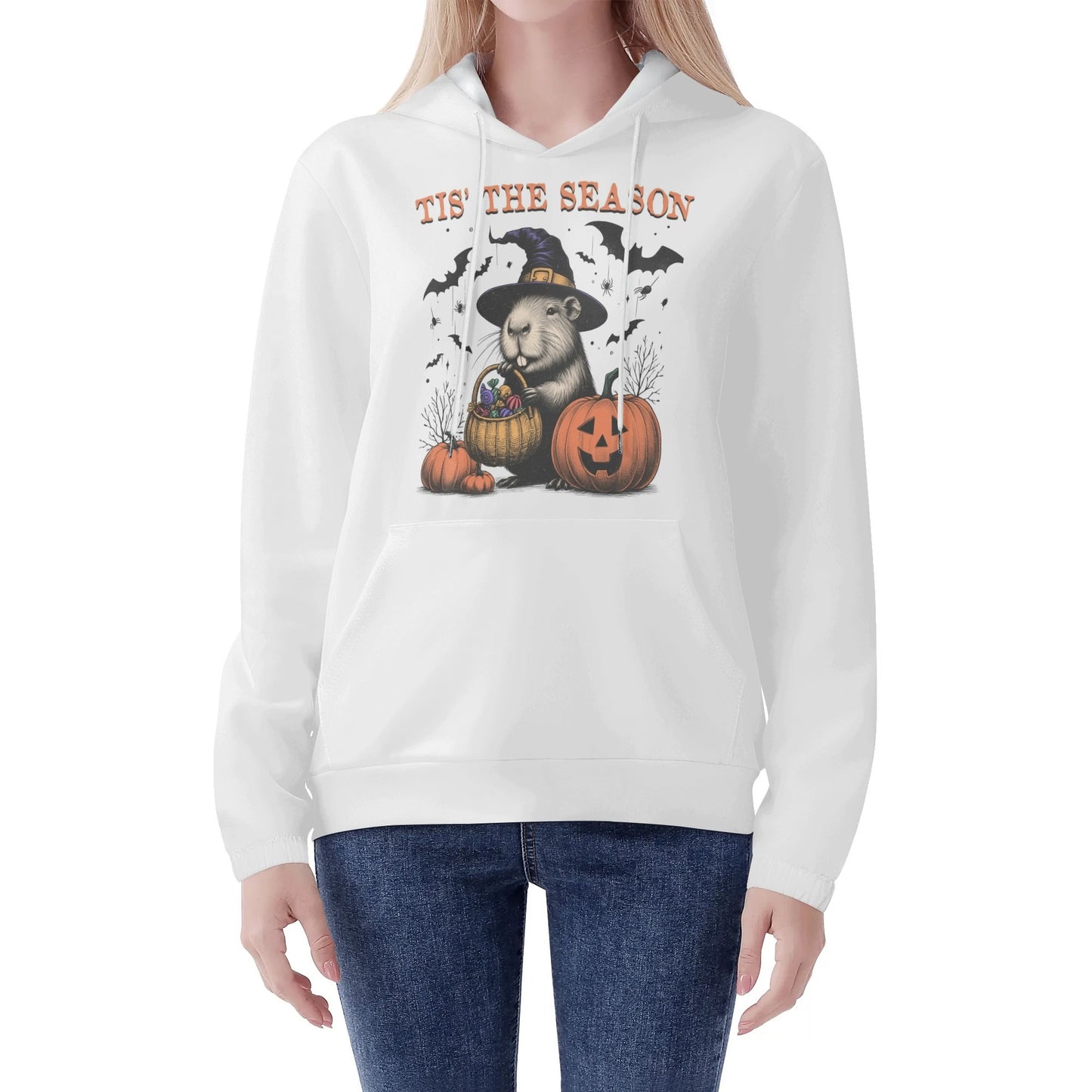 Tis The Season Capy Halloween Womens Lightweight Hoodie