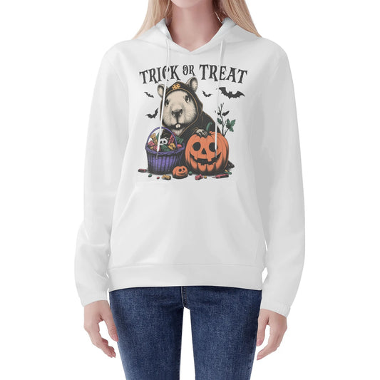 Capy Trick or Treat Womens Lightweight Hoodie