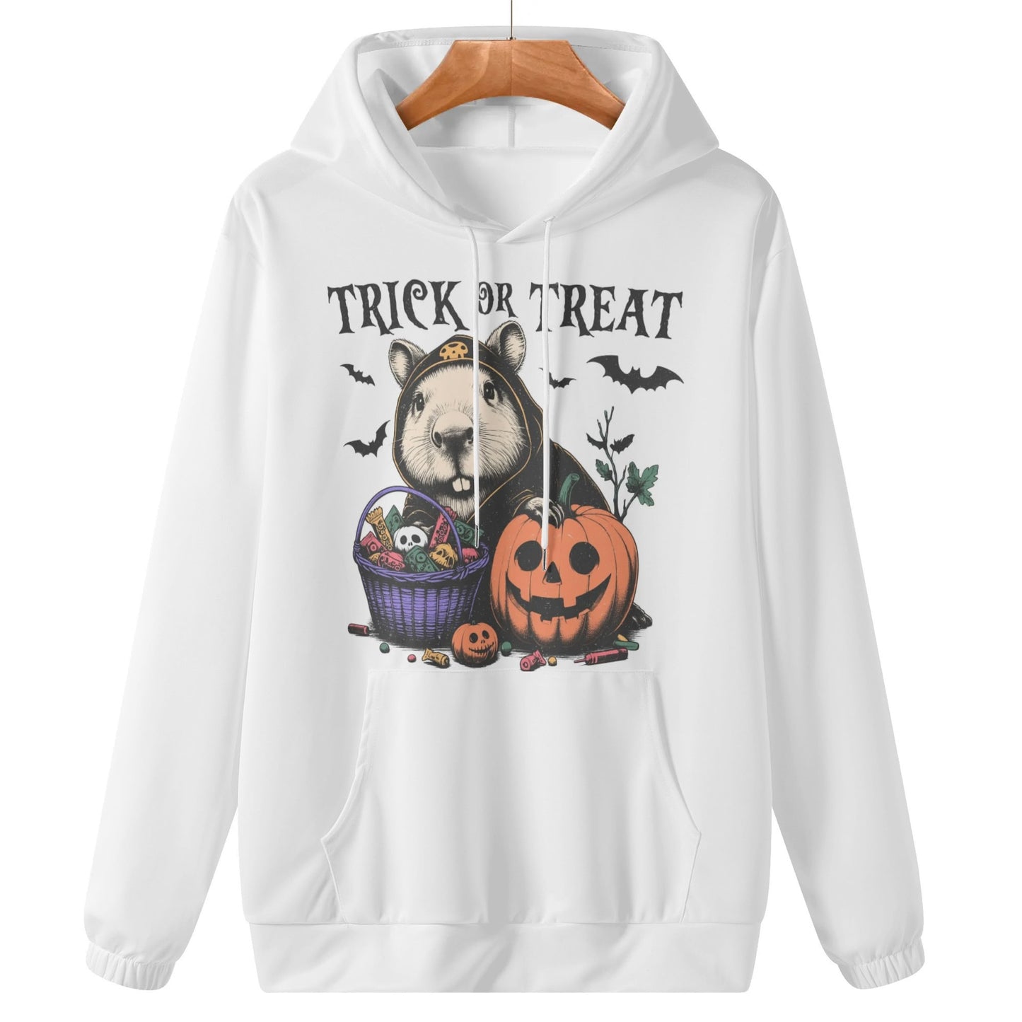 Capy Trick or Treat Womens Lightweight Hoodie