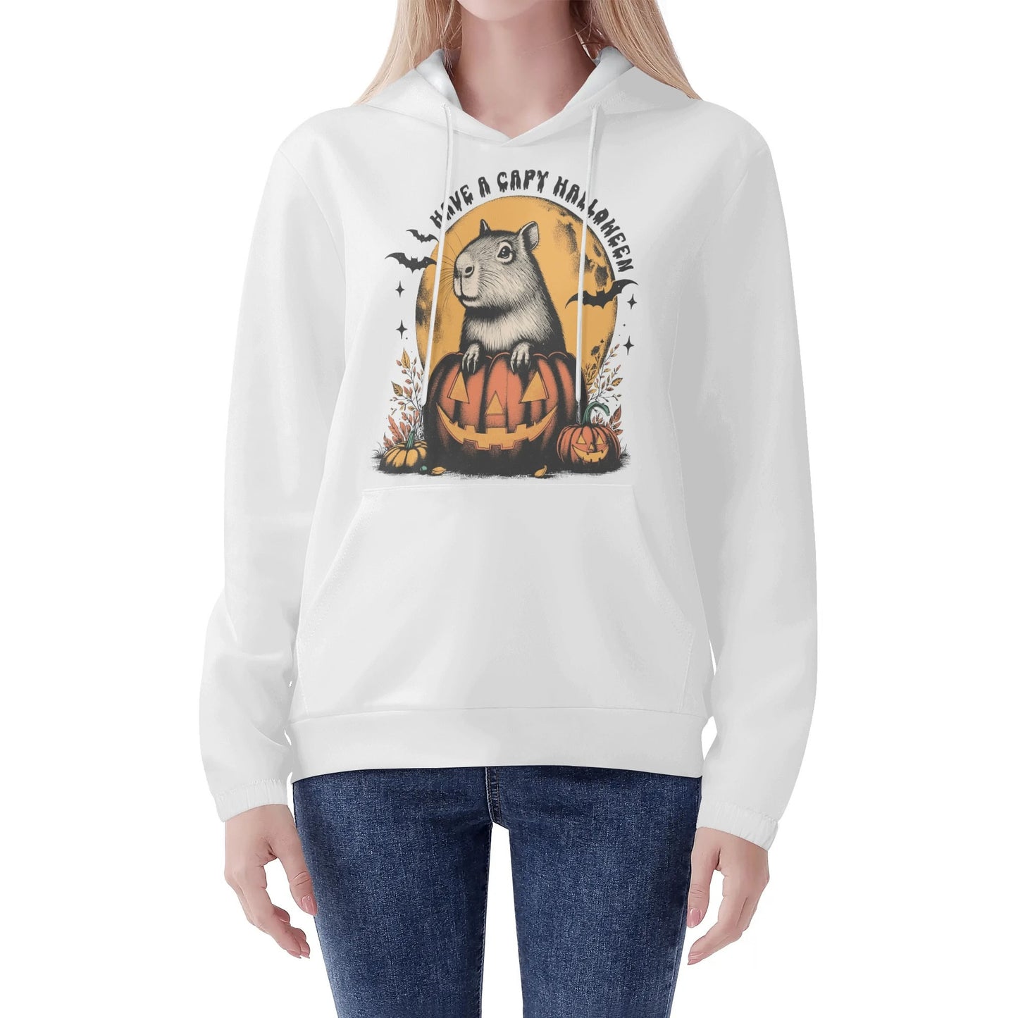 Have A Capy Halloween Womens Lightweight Hoodie