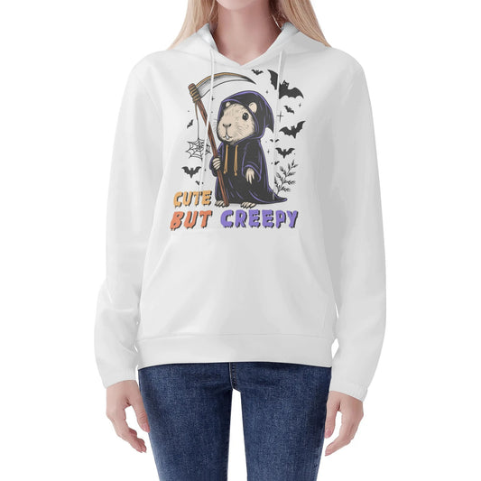 Cute But Creepy Capy Womens Lightweight Hoodie