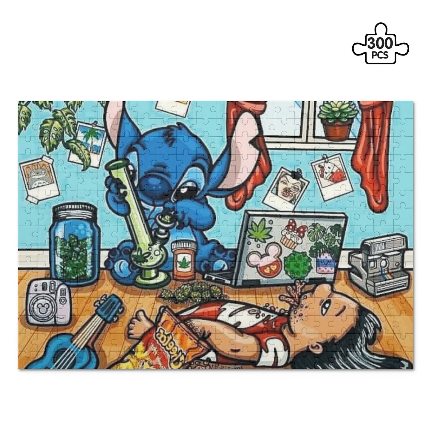 Lilo & Stitch Smoke Session Wooden Puzzle (300 Pcs)