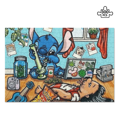 Lilo & Stitch Smoke Session Wooden Puzzle (300 Pcs)