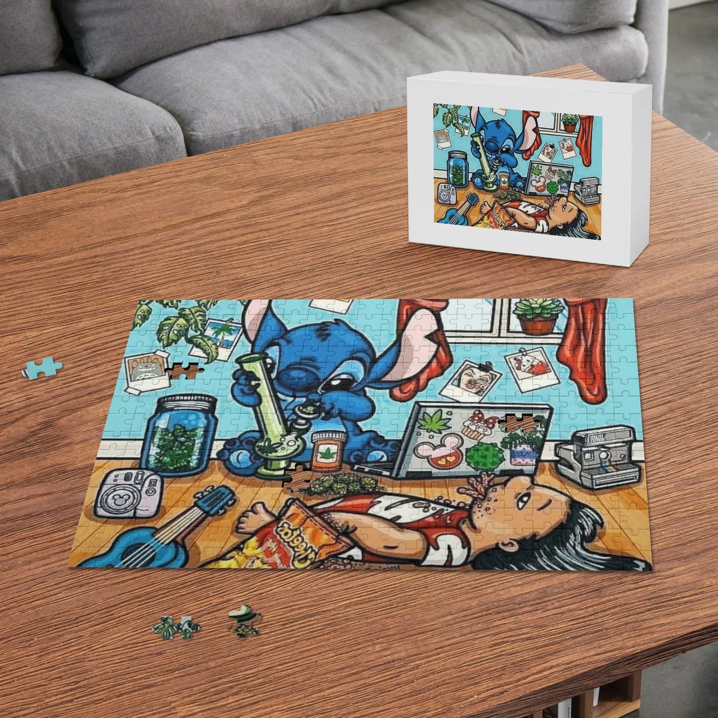 Lilo & Stitch Smoke Session Wooden Puzzle (300 Pcs)