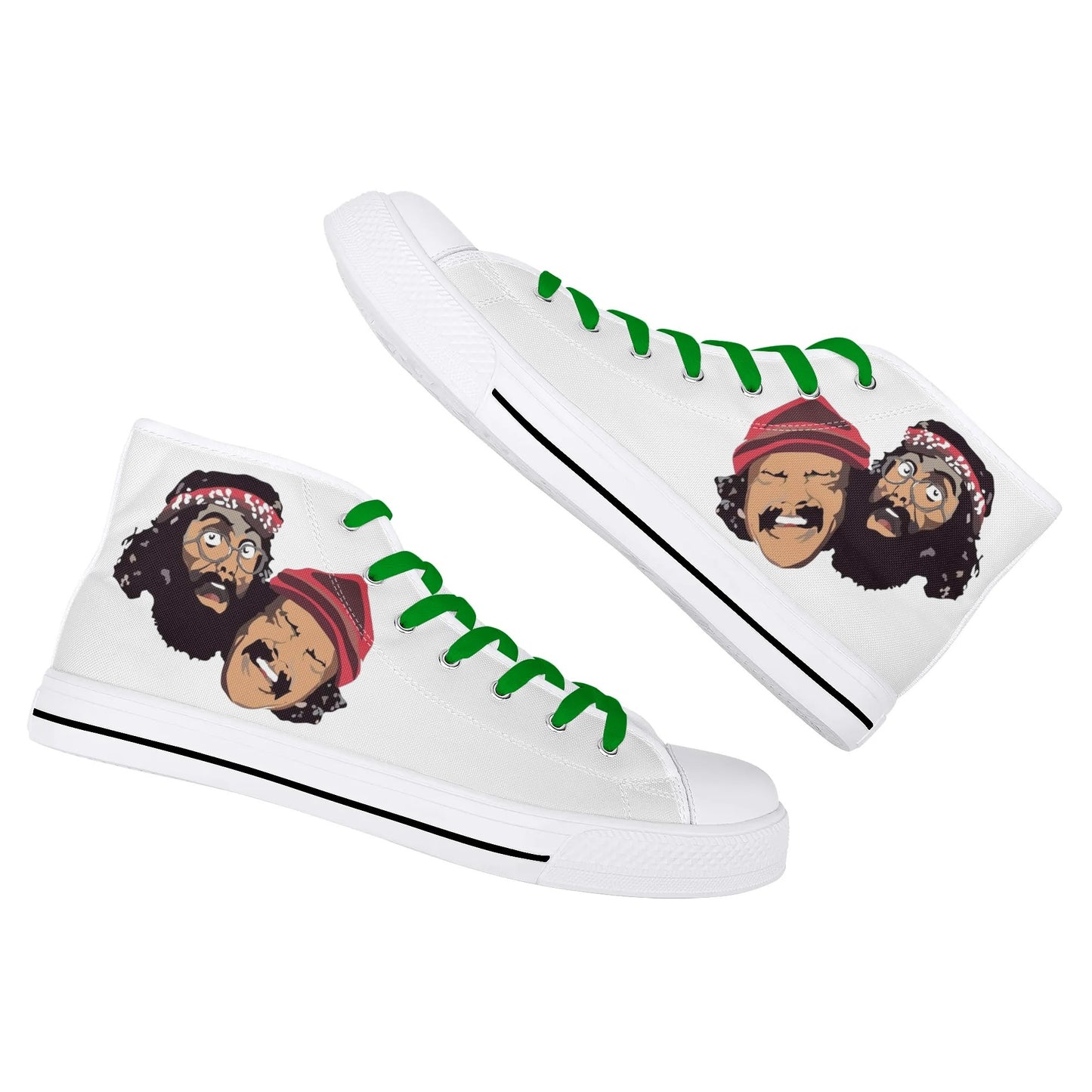 Cheech & Chong Womens Lightweight High Top Canvas Shoes