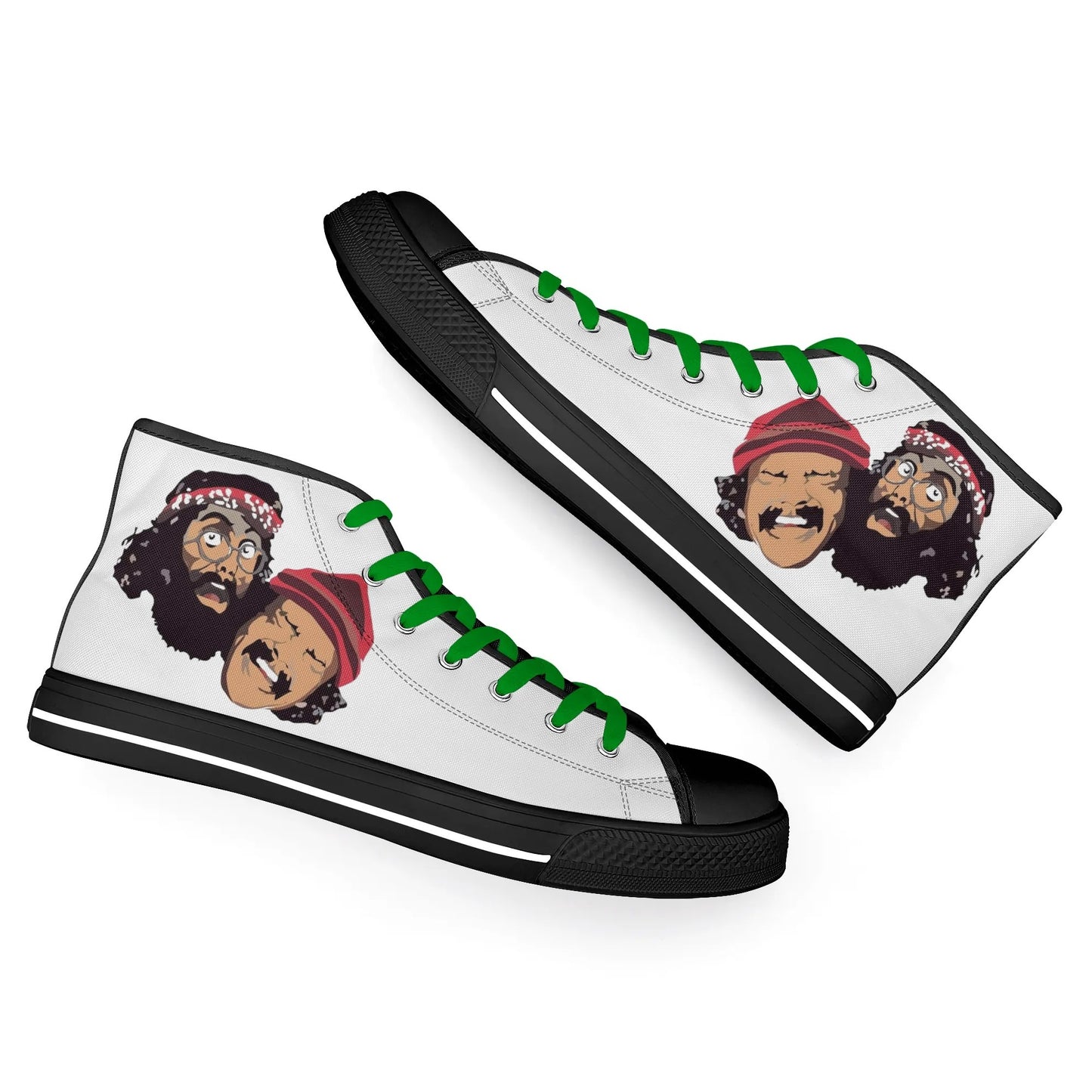 Cheech & Chong Womens Lightweight High Top Canvas Shoes